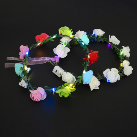 Светодиодный венок из цветов, Ассорти