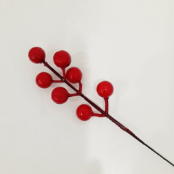 Ветка с ягодами рябины искусственная