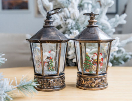 Новогодний светодиодный фонарь в ассортименте