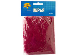 Перья Бордовые