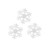 Украшение на скотче Снежинки Пушинки, Белый
